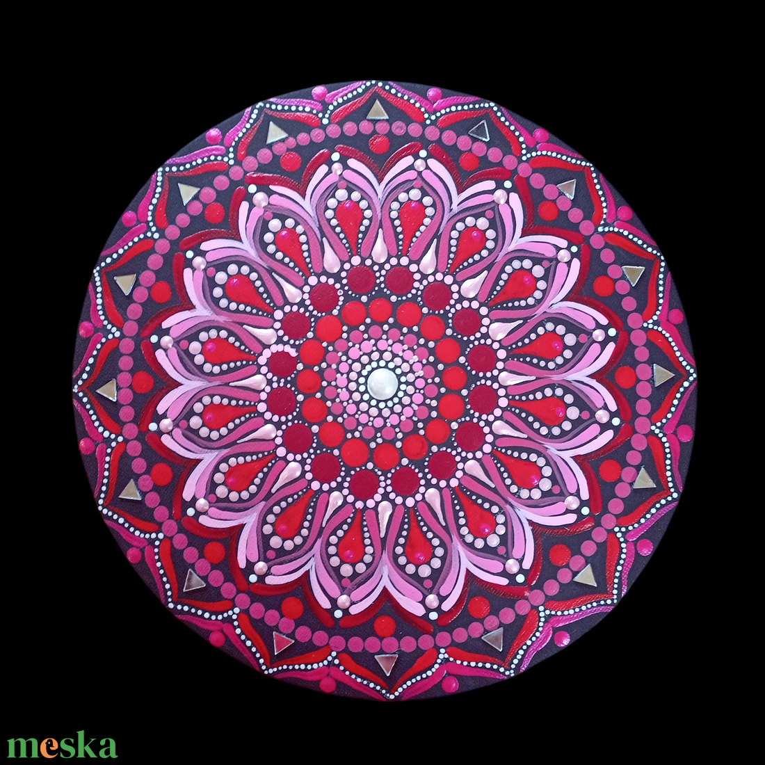 Pontozott mandala Pink rózsaablak - művészet - festmény - festmény vegyes technika - Meska.hu Pontozott mandala Pink rózsaablak - művészet - festmény - festmény vegyes technika - Meska.hu