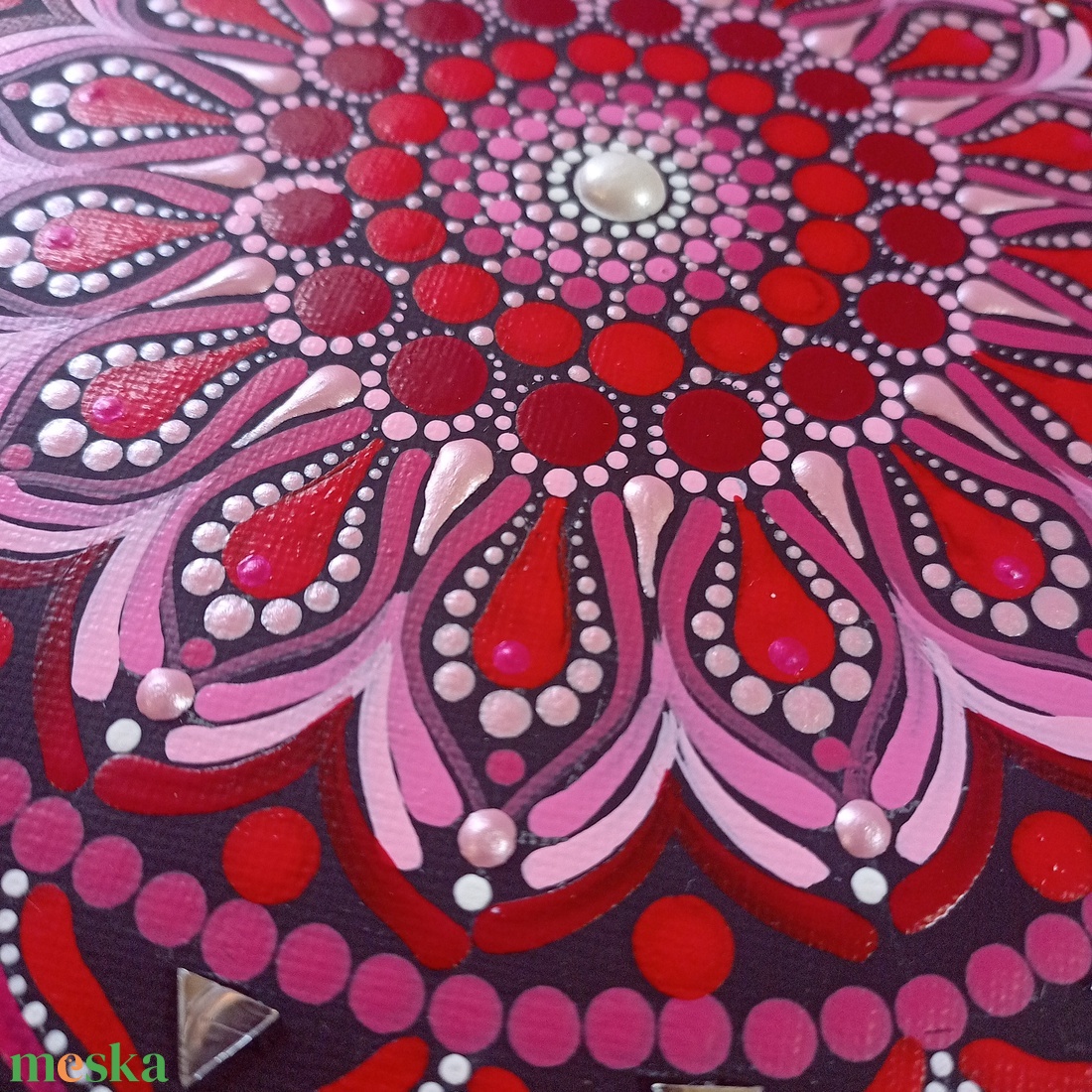 Pontozott mandala Pink rózsaablak - művészet - festmény - festmény vegyes technika - Meska.hu Pontozott mandala Pink rózsaablak - művészet - festmény - festmény vegyes technika - Meska.hu