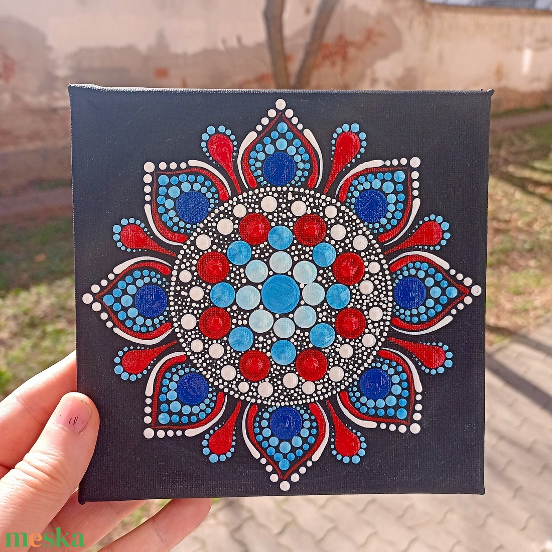Pontozott mandala Bátor kommunikáció - művészet - festmény - festmény vegyes technika - Meska.hu Pontozott mandala Bátor kommunikáció - művészet - festmény - festmény vegyes technika - Meska.hu