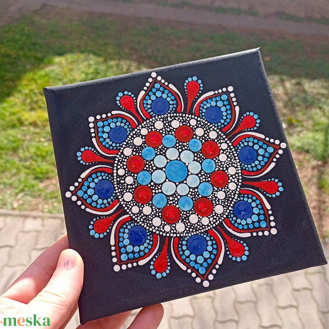 Pontozott mandala Bátor kommunikáció - művészet - festmény - festmény vegyes technika - Meska.hu Pontozott mandala Bátor kommunikáció - művészet - festmény - festmény vegyes technika - Meska.hu
