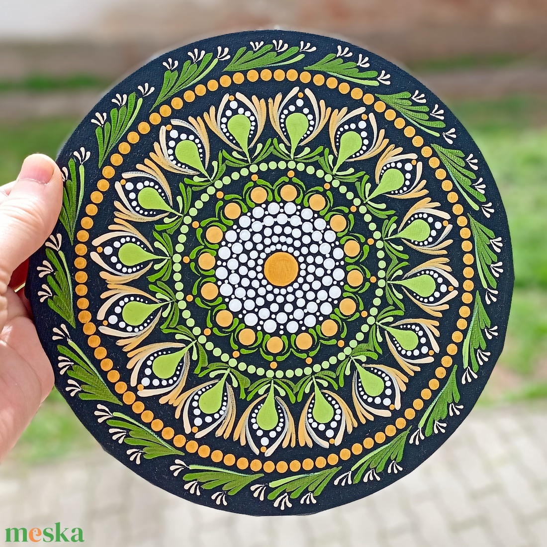 Pontozott mandala Beige tavasz - művészet - festmény - festmény vegyes technika - Meska.hu Pontozott mandala Beige tavasz - művészet - festmény - festmény vegyes technika - Meska.hu