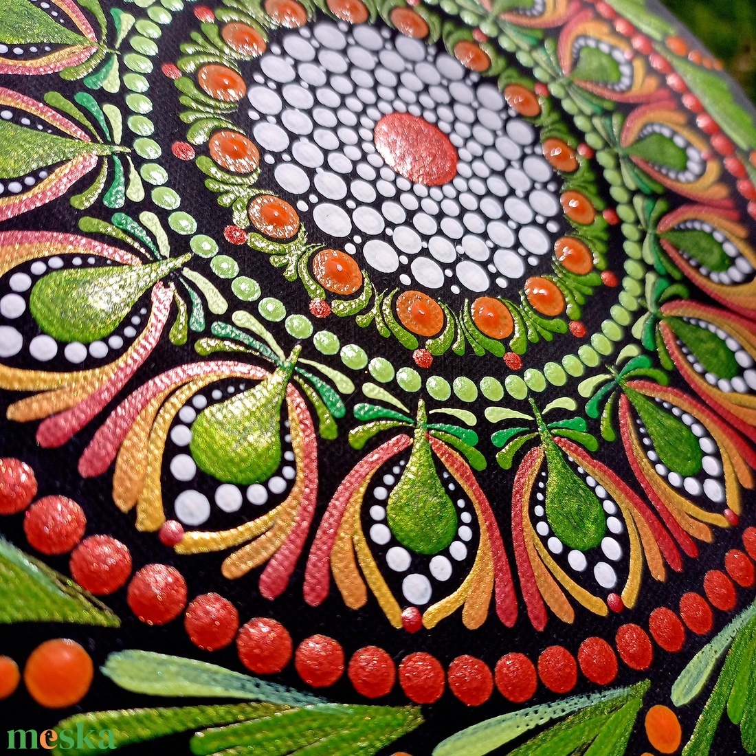 Pontozott mandala Vörös tavasz - művészet - festmény - festmény vegyes technika - Meska.hu Pontozott mandala Vörös tavasz - művészet - festmény - festmény vegyes technika - Meska.hu
