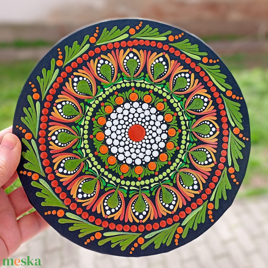 Pontozott mandala Vörös tavasz - művészet - festmény - festmény vegyes technika - Meska.hu Pontozott mandala Vörös tavasz - művészet - festmény - festmény vegyes technika - Meska.hu