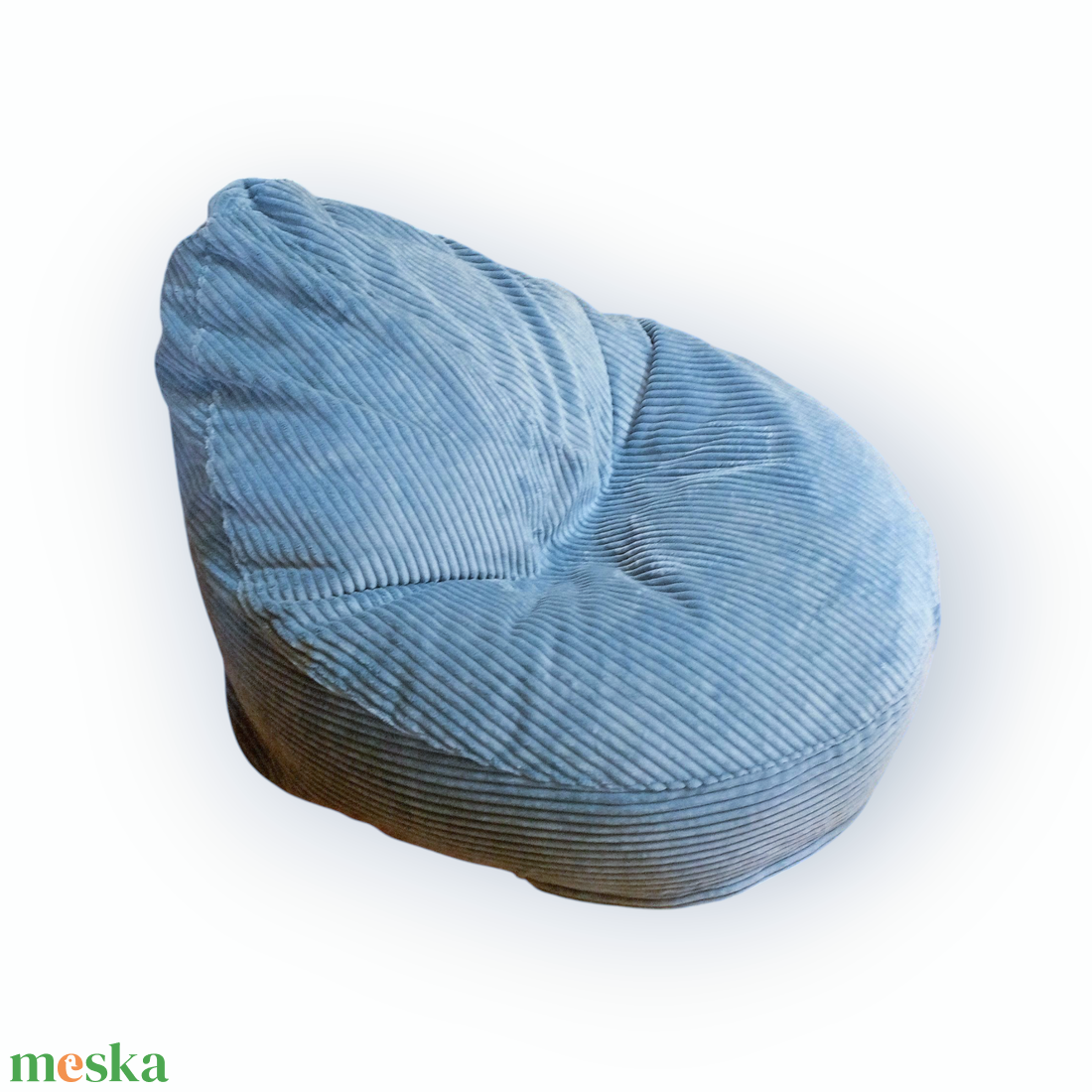 LUX babzsák mini méretben, azurkék, kordbársony huzattal - otthon & életmód - bútor - babzsákfotel - Meska.hu LUX babzsák mini méretben, azurkék, kordbársony huzattal - otthon & életmód - bútor - babzsákfotel - Meska.hu