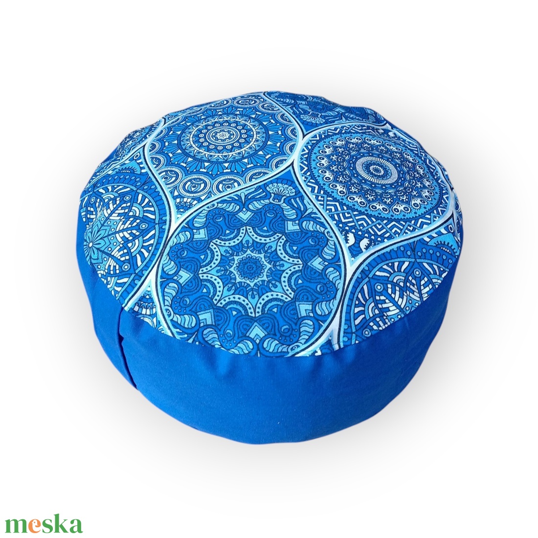 Meditációs, jóga ülőpárna tönköly pelyvával töltve, Kék mandala - játék & sport - sport és kikapcsolódás - jóga, pilates, torna - jógapárna - Meska.hu Meditációs, jóga ülőpárna tönköly pelyvával töltve, Kék mandala - játék & sport - sport és kikapcsolódás - jóga, pilates, torna - jógapárna - Meska.hu