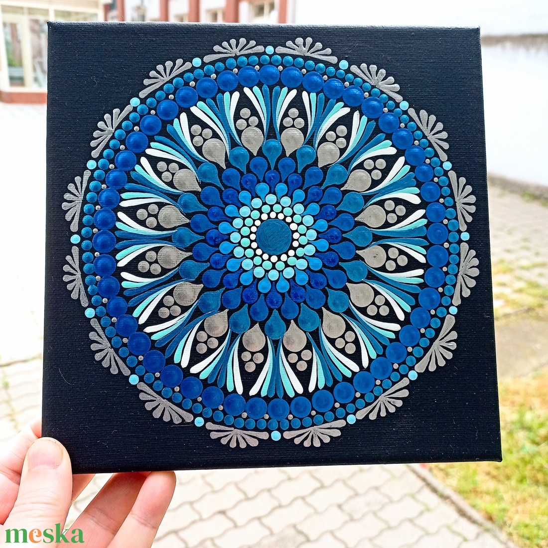 Pontozott mandala Lágy kommunikáció - művészet - festmény - festmény vegyes technika - Meska.hu Pontozott mandala Lágy kommunikáció - művészet - festmény - festmény vegyes technika - Meska.hu