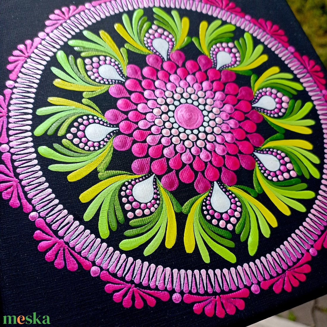 Pontozott mandala Szív harmónia - művészet - festmény - festmény vegyes technika - Meska.hu Pontozott mandala Szív harmónia - művészet - festmény - festmény vegyes technika - Meska.hu