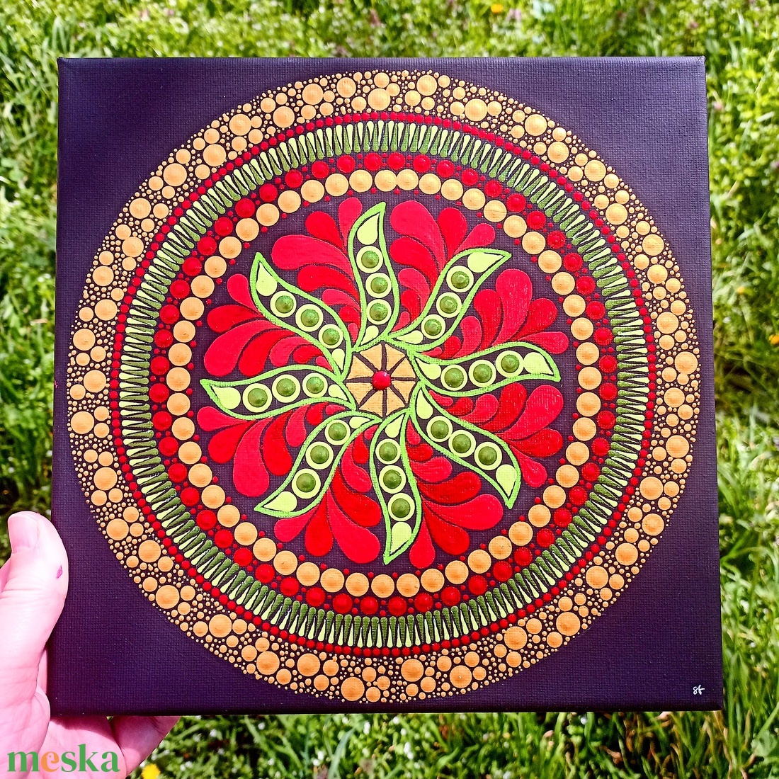 Pontozott mandala Stabilitás - művészet - festmény - festmény vegyes technika - Meska.hu Pontozott mandala Stabilitás - művészet - festmény - festmény vegyes technika - Meska.hu