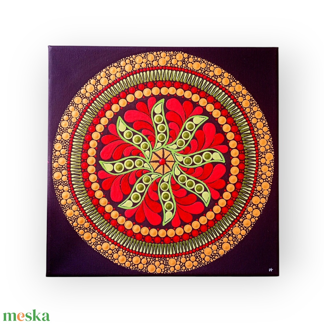 Pontozott mandala Stabilitás - művészet - festmény - festmény vegyes technika - Meska.hu Pontozott mandala Stabilitás - művészet - festmény - festmény vegyes technika - Meska.hu