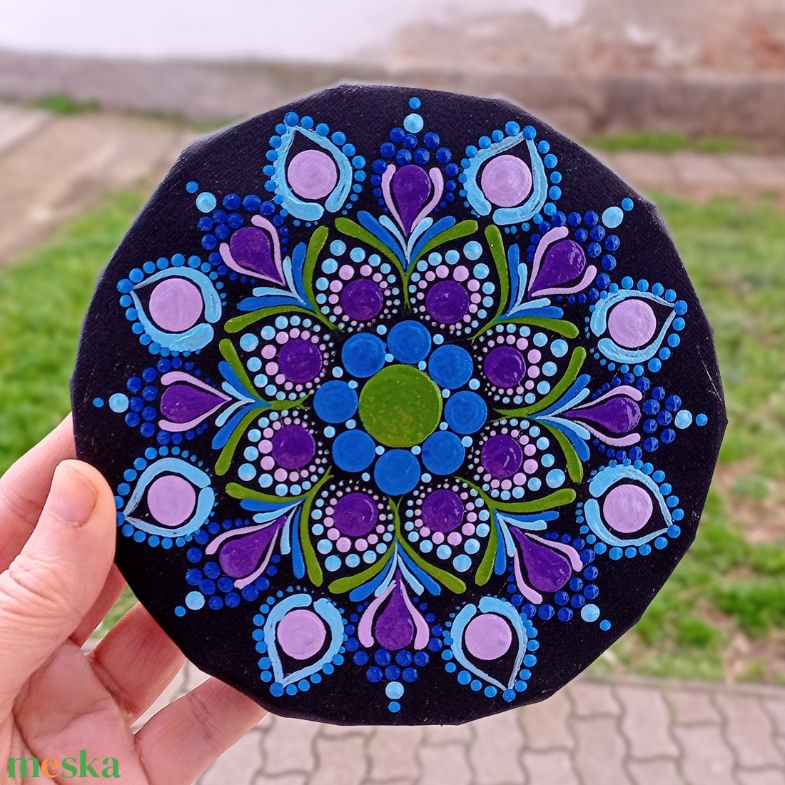 Pontozott mandala Intuíció - művészet - festmény - festmény vegyes technika - Meska.hu