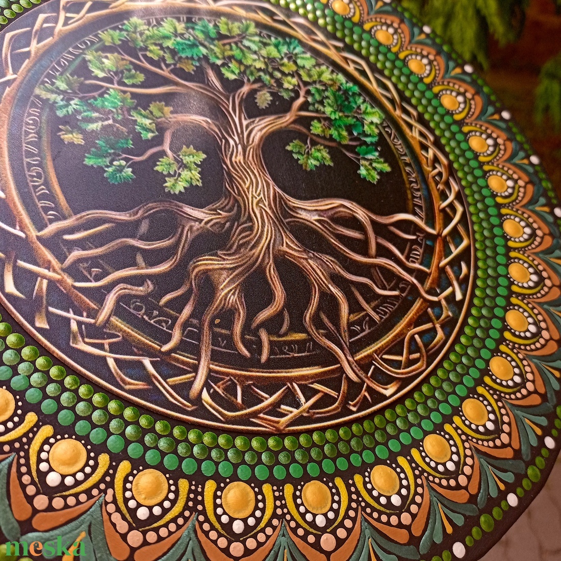Pontozott mandala Életfa - művészet - festmény - festmény vegyes technika - Meska.hu Pontozott mandala Életfa - művészet - festmény - festmény vegyes technika - Meska.hu