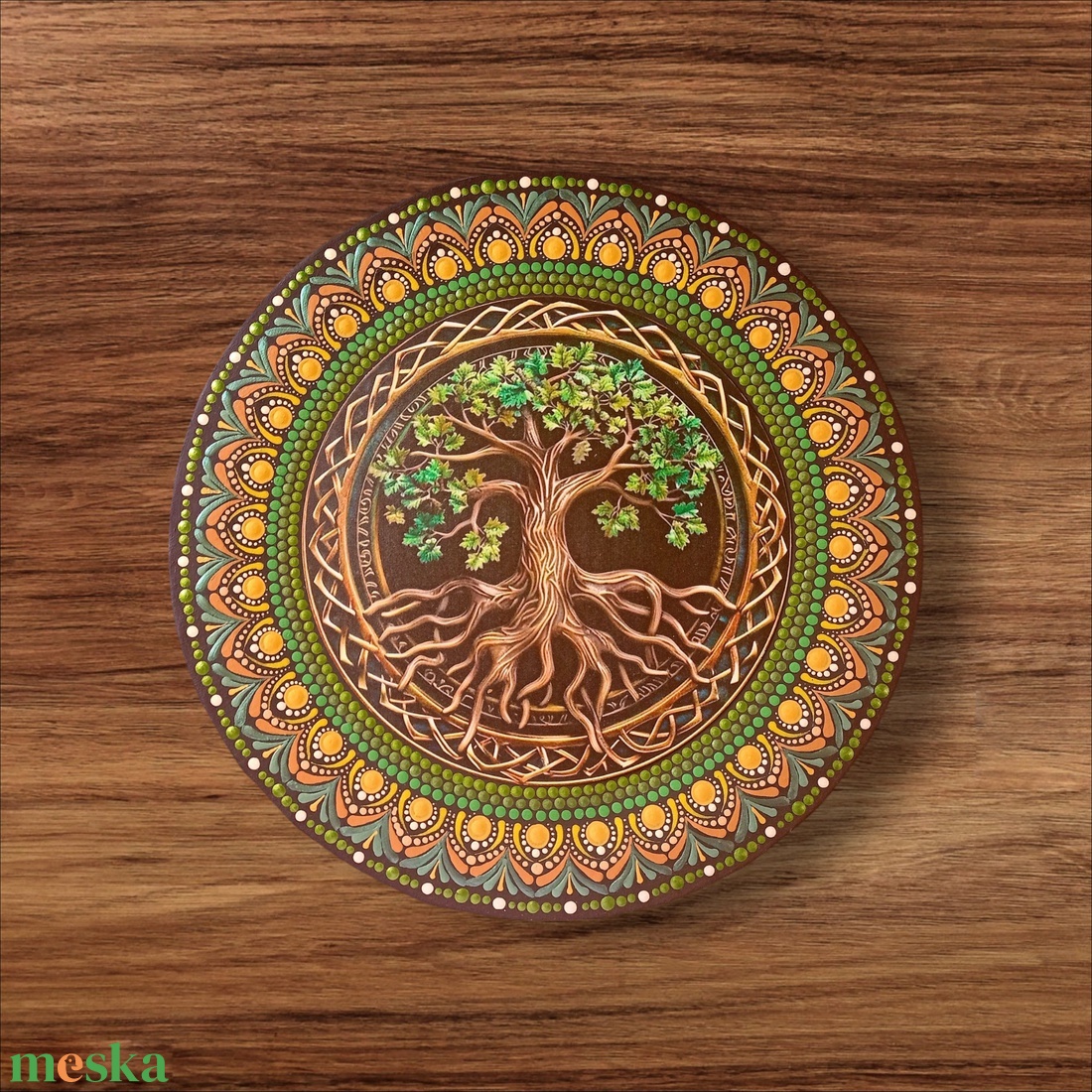 Pontozott mandala Életfa - művészet - festmény - festmény vegyes technika - Meska.hu Pontozott mandala Életfa - művészet - festmény - festmény vegyes technika - Meska.hu