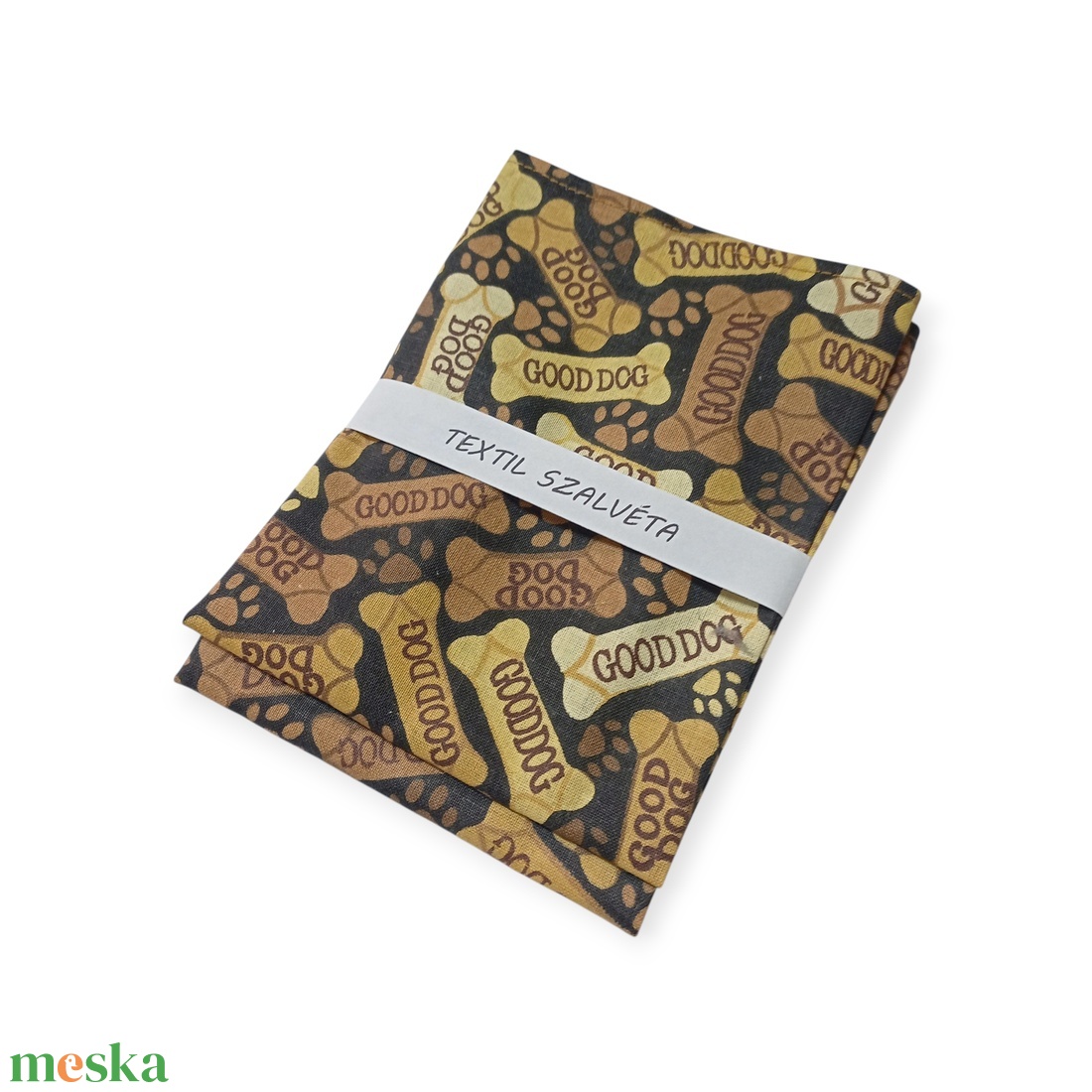 Textil szalvéta 2db, Kutya csonti - otthon & életmód - konyhafelszerelés, tálalás - konyhai textil - szalvéta - Meska.hu