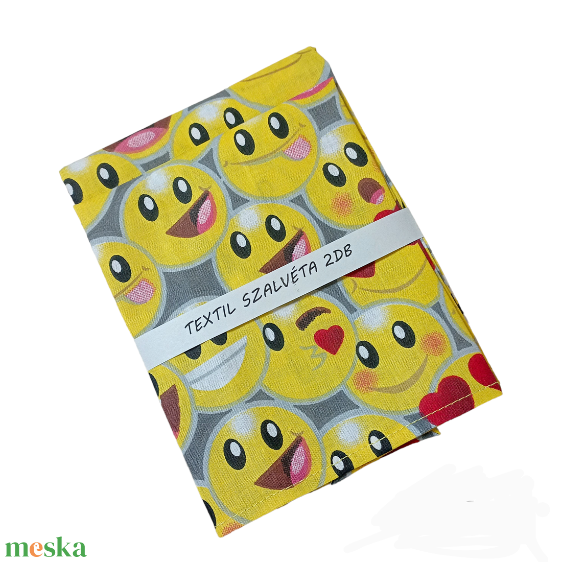 Textil szalvéta 2db, sárga smiley - otthon & életmód - konyhafelszerelés, tálalás - konyhai textil - szalvéta - Meska.hu Textil szalvéta 2db, sárga smiley - otthon & életmód - konyhafelszerelés, tálalás - konyhai textil - szalvéta - Meska.hu