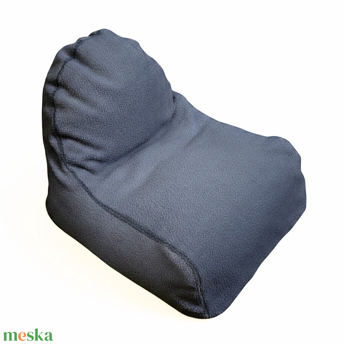 Mini kuckó gyerek babzsákfotel � sötétszürke, puha Teddy huzattal - otthon & életmód - bútor - babzsák - babzsákfotel  - Meska.hu