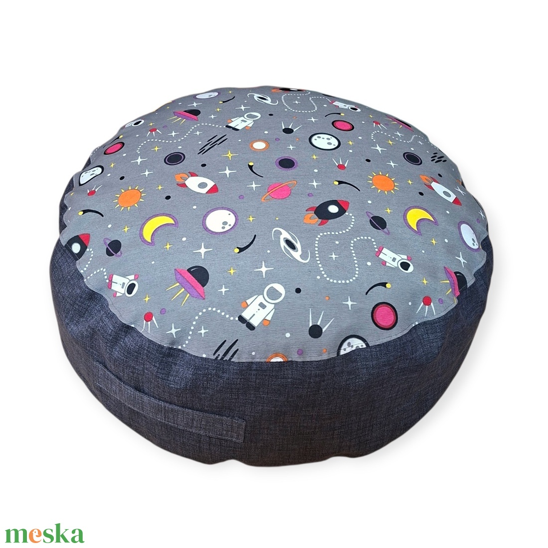 Puff, padlópárna szürke - űrhajós 60 � 20 cm - otthon & életmód - bútor - babzsák - babzsák párna - Meska.hu
