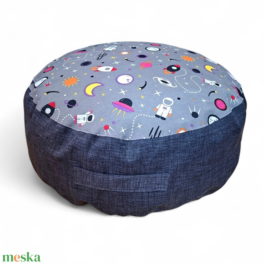 Puff, padlópárna szürke - űrhajós 60 � 20 cm - otthon & életmód - bútor - babzsák - babzsák párna - Meska.hu