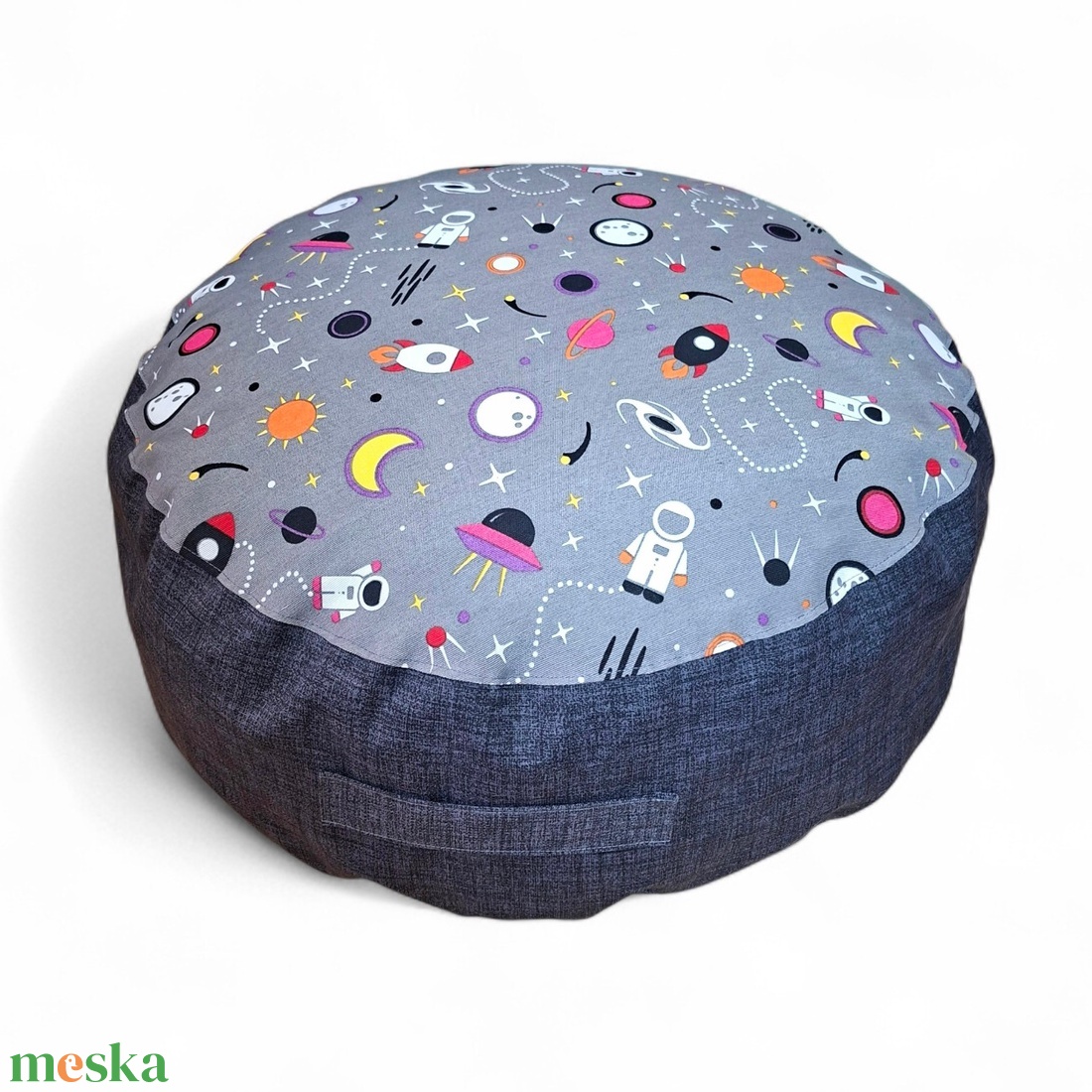 Puff, padlópárna szürke - űrhajós 60 � 20 cm - otthon & életmód - bútor - babzsák - babzsák párna - Meska.hu