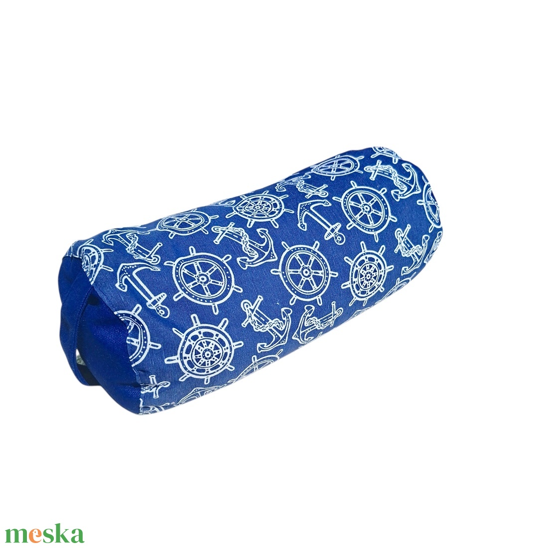 Henger párna tönköly pelyvával töltve, 14X30cm, Horgonyos - játék & sport - sport és kikapcsolódás - jóga, pilates, torna - jógapárna - Meska.hu