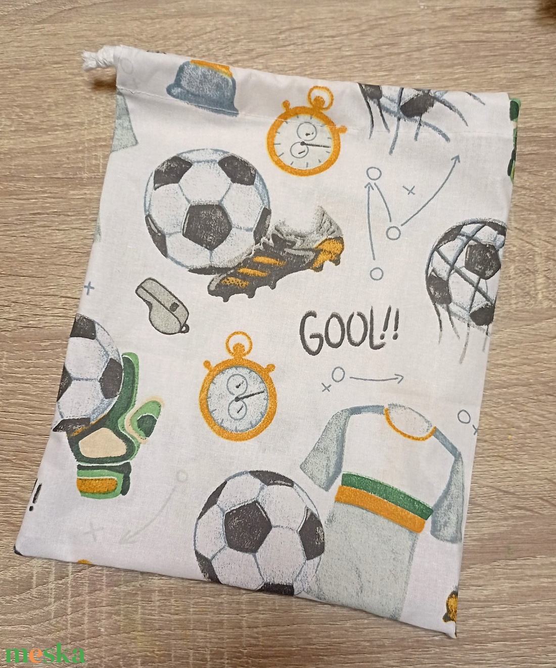 Tisztasági zsák oviba, suliba, Gólos - játék & sport - ovis felszerelés - egyéb ovis kiegészítő - Meska.hu
