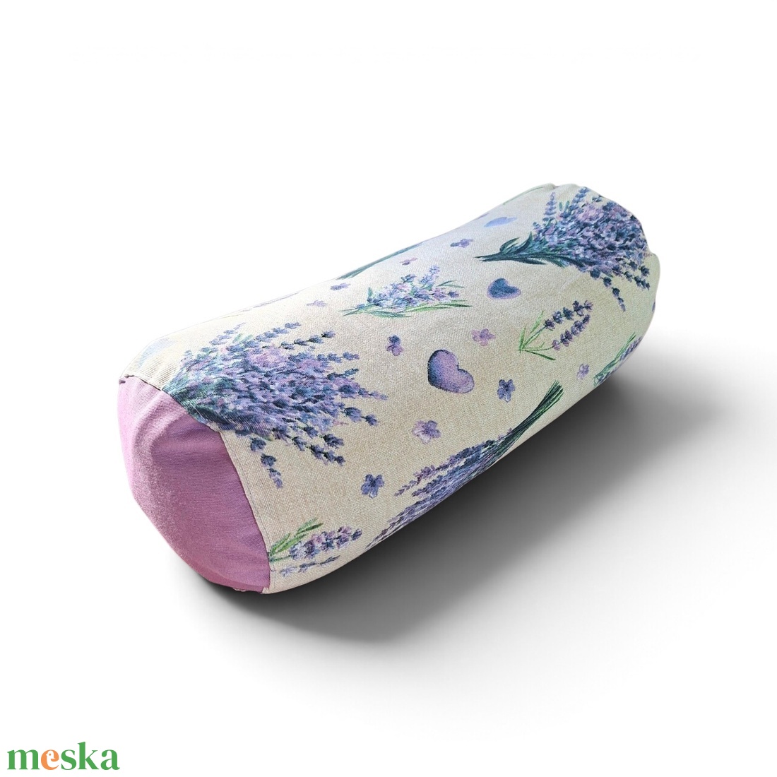 Mini henger párna tönköly pelyvával töltve, levendulás  - játék & sport - sport és kikapcsolódás - jóga, pilates, torna - jógapárna - Meska.hu