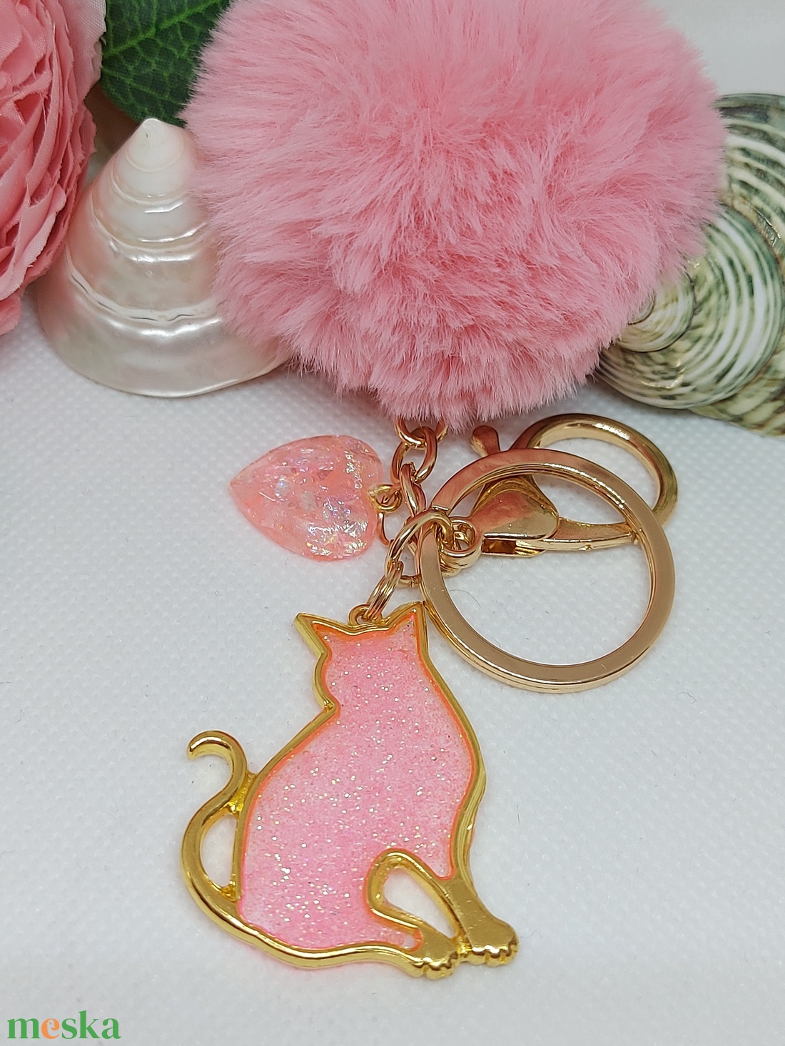 Cicás kulcstartó - táska & tok - kulcstartó & táskadísz - kulcstartó - Meska.hu