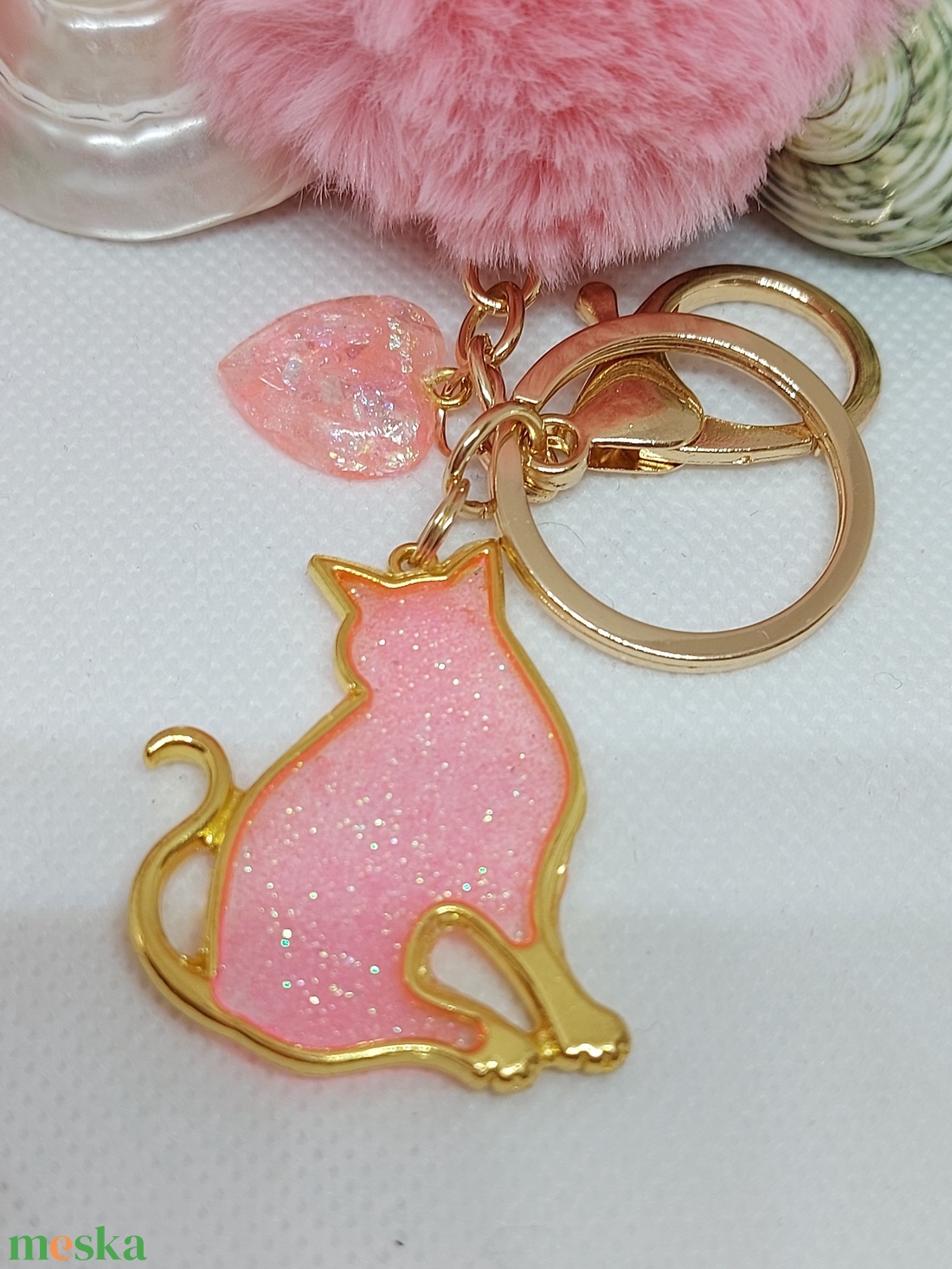 Cicás kulcstartó - táska & tok - kulcstartó & táskadísz - kulcstartó - Meska.hu