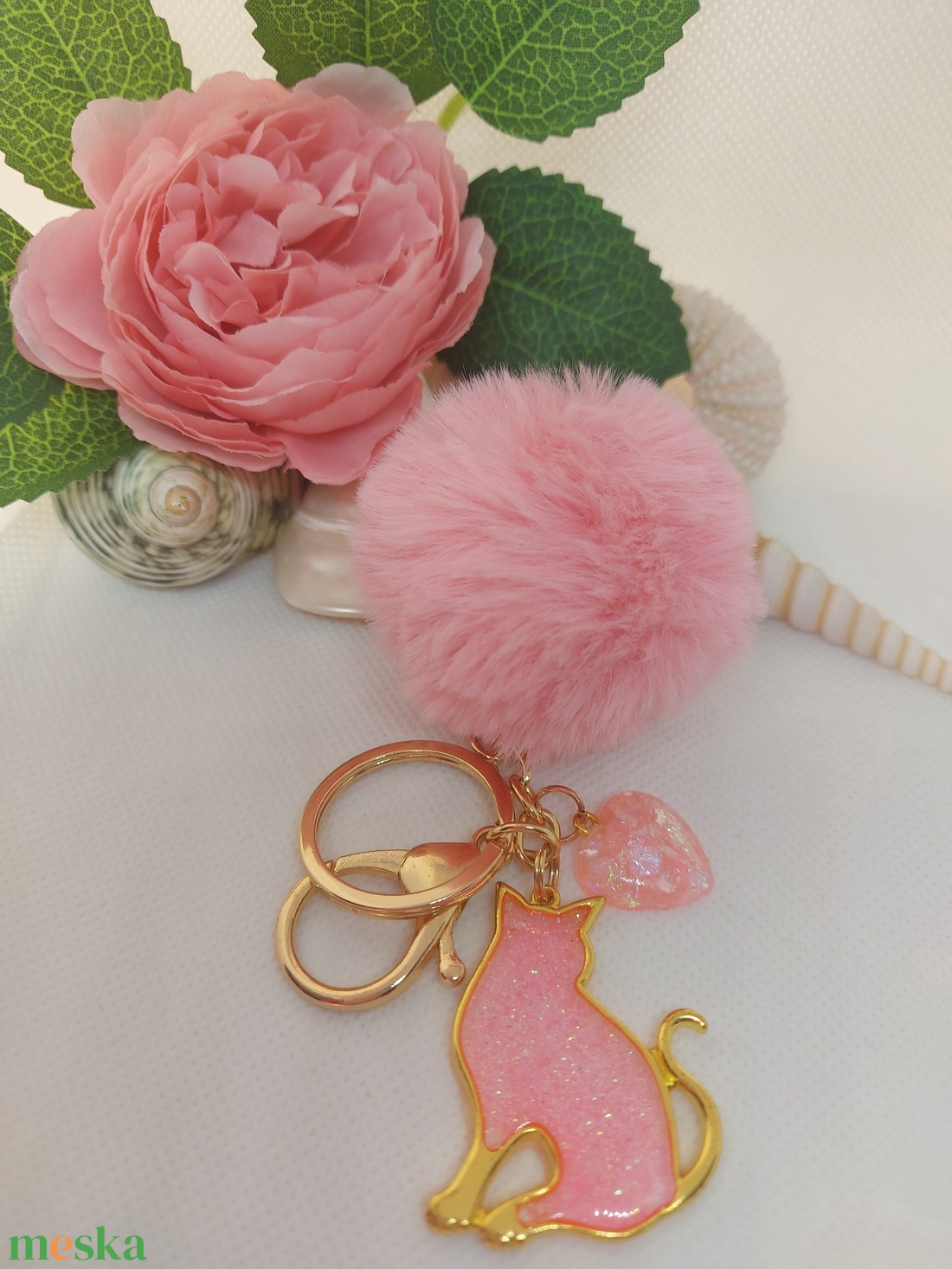 Cicás kulcstartó - táska & tok - kulcstartó & táskadísz - kulcstartó - Meska.hu