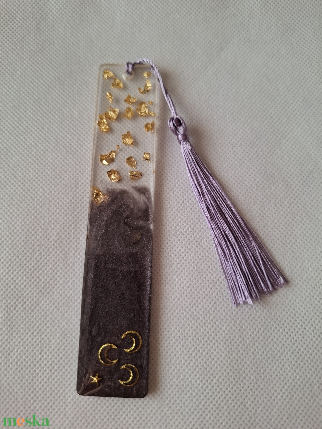 Könyvjelző holdacskákkal és csillaggal - könyv & zene - könyvjelző - Meska.hu