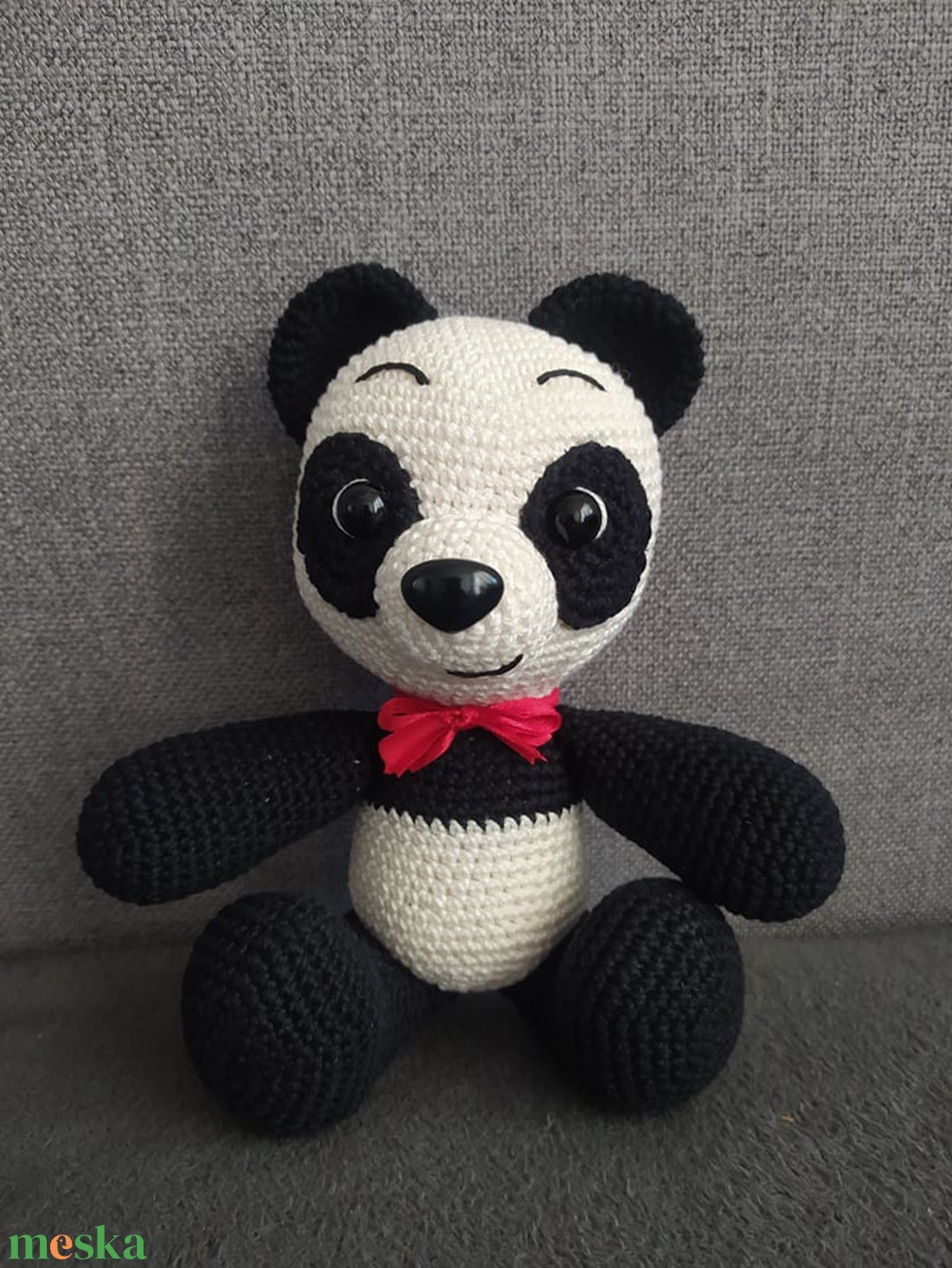 Horgolt panda maci - játék & sport - Meska.hu Horgolt panda maci - játék & sport - Meska.hu
