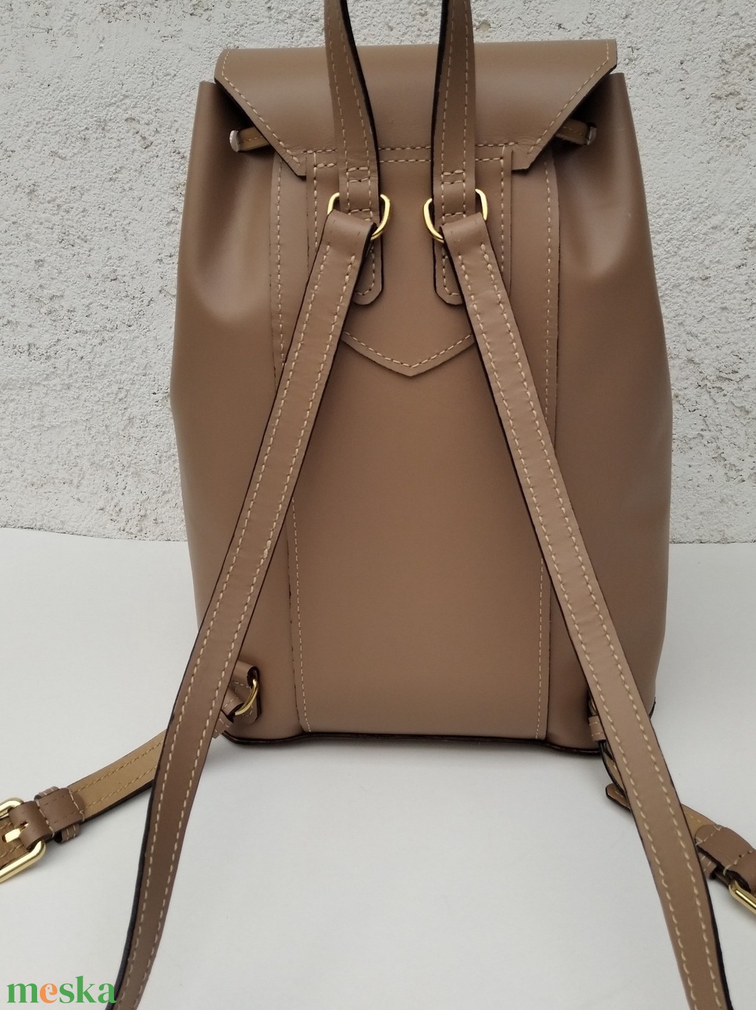 Blanka marhabőr  háti táska - táska & tok - hátizsák - hátizsák - Meska.hu