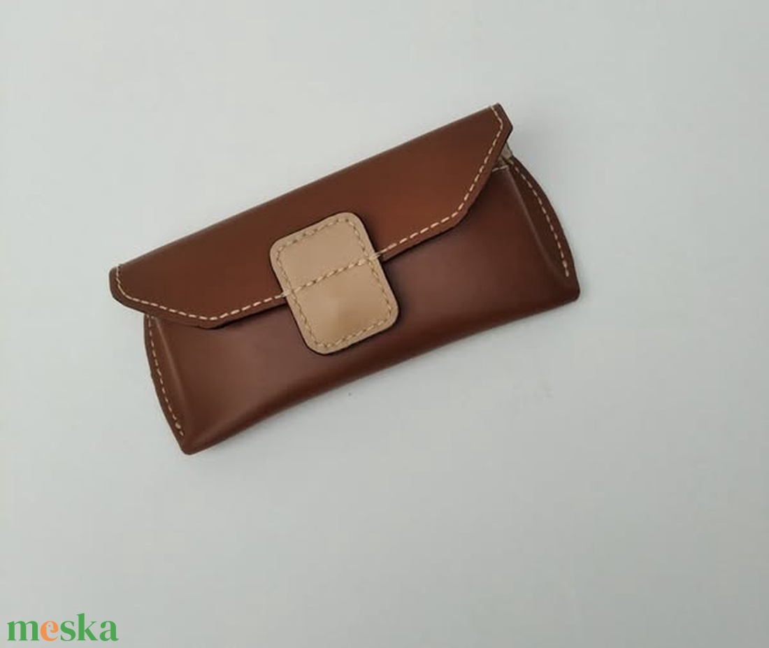 bőr szemüvegtartó tok - táska & tok - pénztárca & más tok - szemüvegtok - Meska.hu