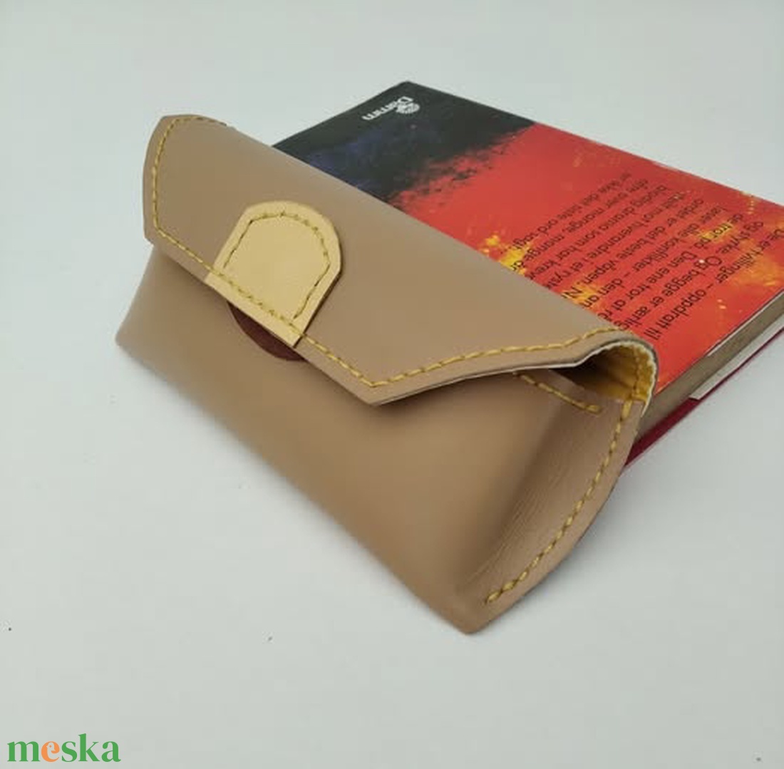 bőr szemüvegtartó tok - táska & tok - pénztárca & más tok - szemüvegtok - Meska.hu