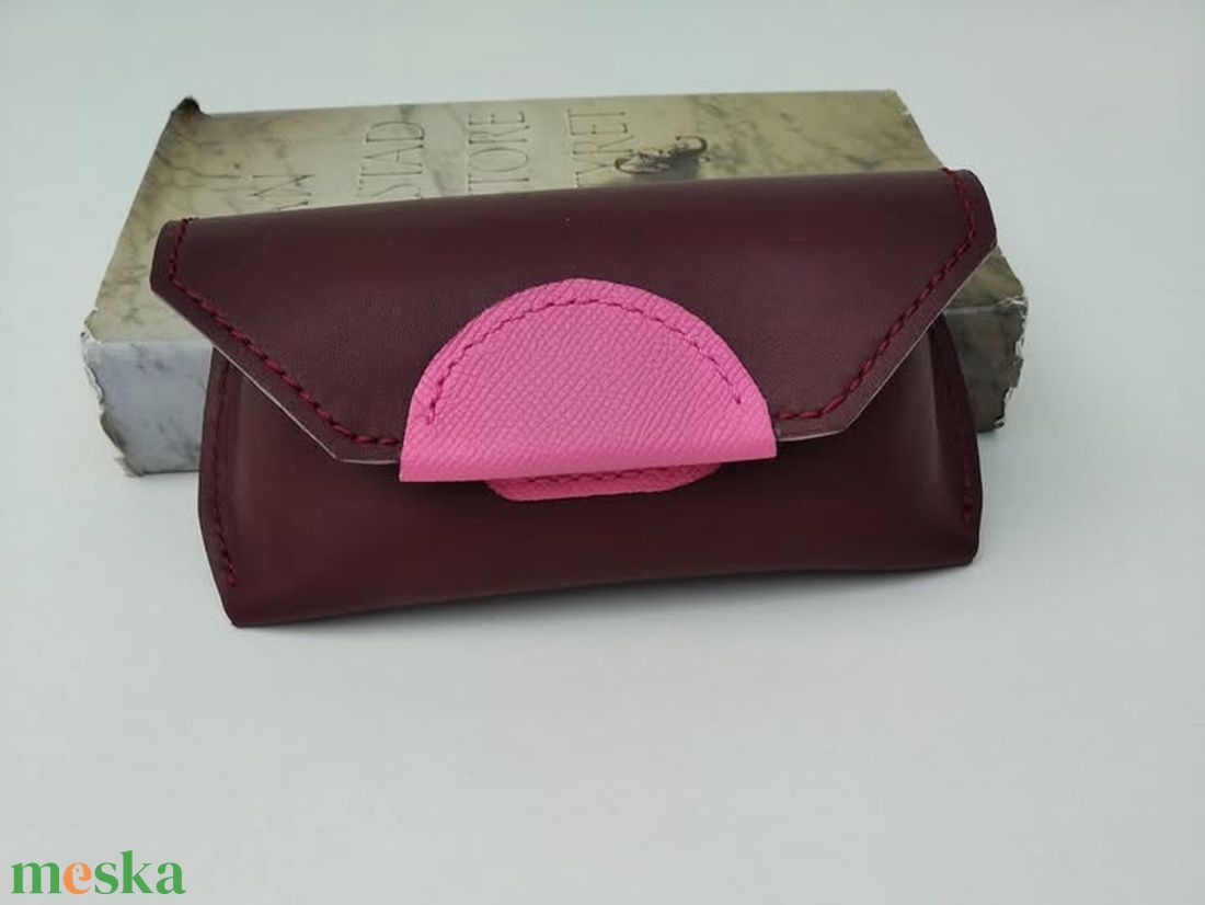 bőr szemüvegtartó tok - táska & tok - pénztárca & más tok - szemüvegtok - Meska.hu