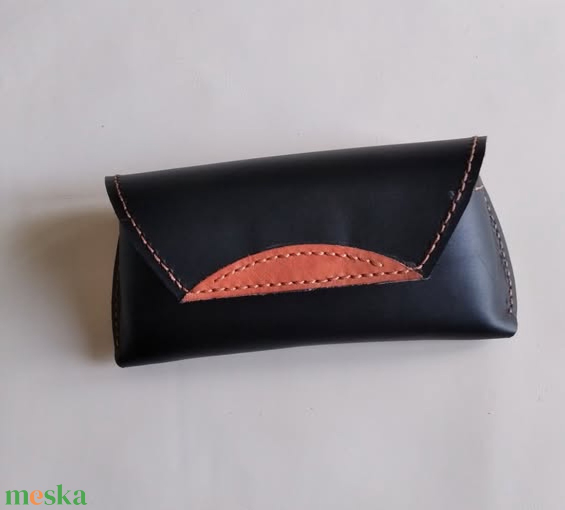 bőr szemüvegtartó tok - táska & tok - pénztárca & más tok - szemüvegtok - Meska.hu