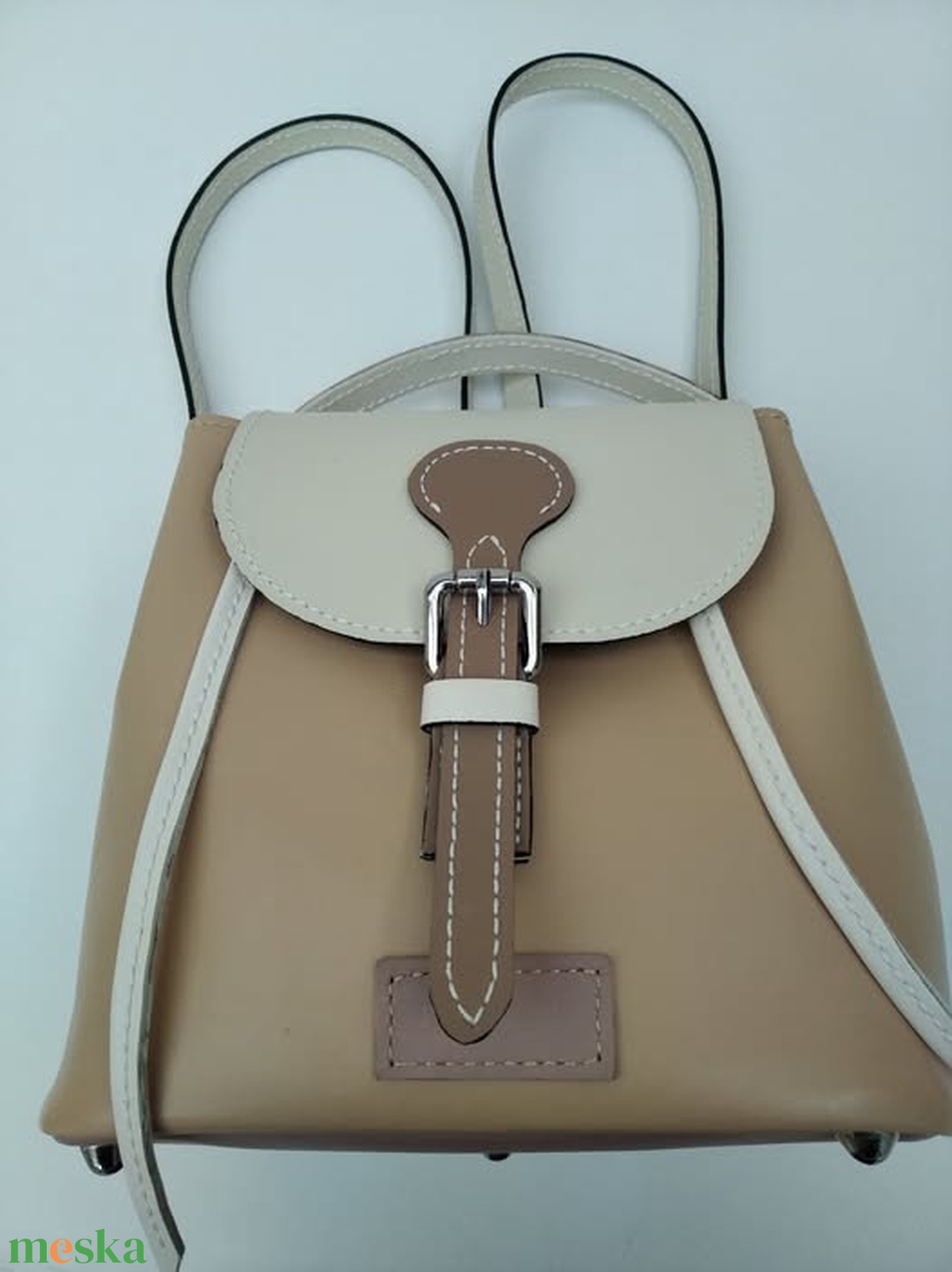 Arlene borjúbőr hátitáska - táska & tok - hátizsák - hátizsák - Meska.hu
