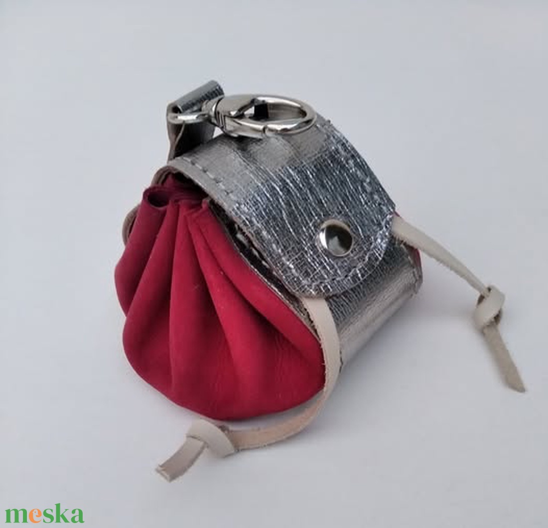 bőr batyu - táska & tok - pénztárca & más tok - aprópénztartó - Meska.hu