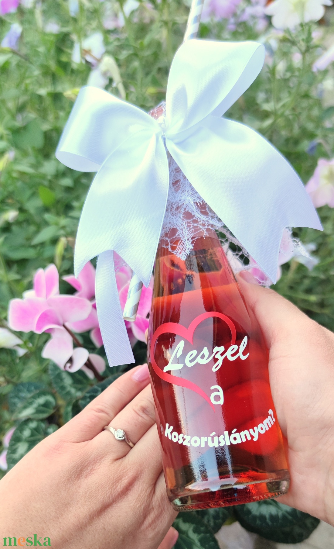 Koszorúslány mini pezsgő - esküvő - meghívó & kártya - koszorúslány felkérő - Meska.hu Koszorúslány mini pezsgő - esküvő - meghívó & kártya - koszorúslány felkérő - Meska.hu