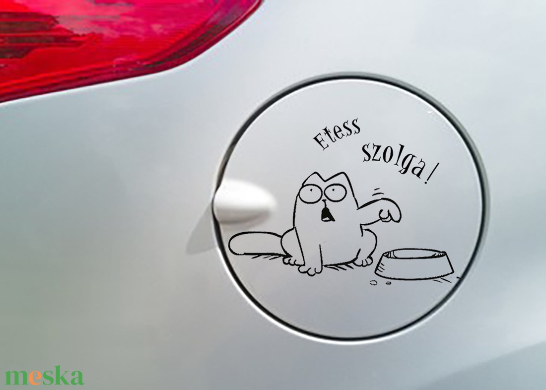 Autós matrica Simon's cat - otthon & életmód - autó - autós matrica - Meska.hu