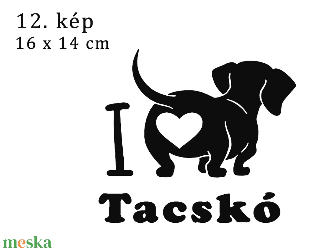 Tacskós autós matricák 10-12 - otthon & életmód - autó - autós matrica - Meska.hu