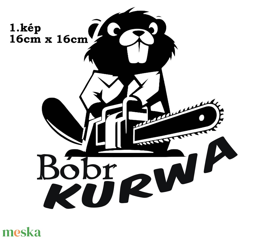 Bobr K.rwa autós matricák 1-4 - otthon & életmód - autó - autós matrica - Meska.hu