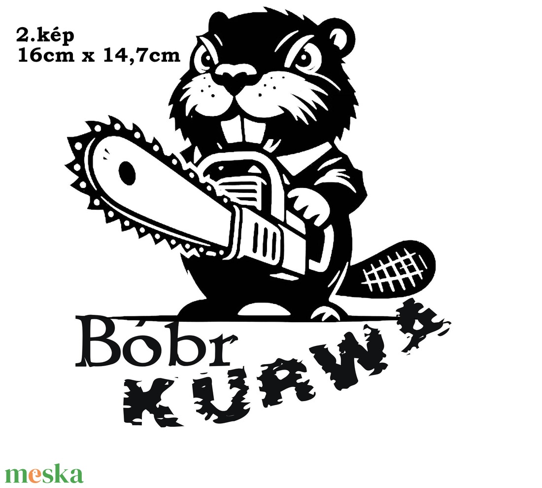 Bobr K.rwa autós matricák 1-4 - otthon & életmód - autó - autós matrica - Meska.hu