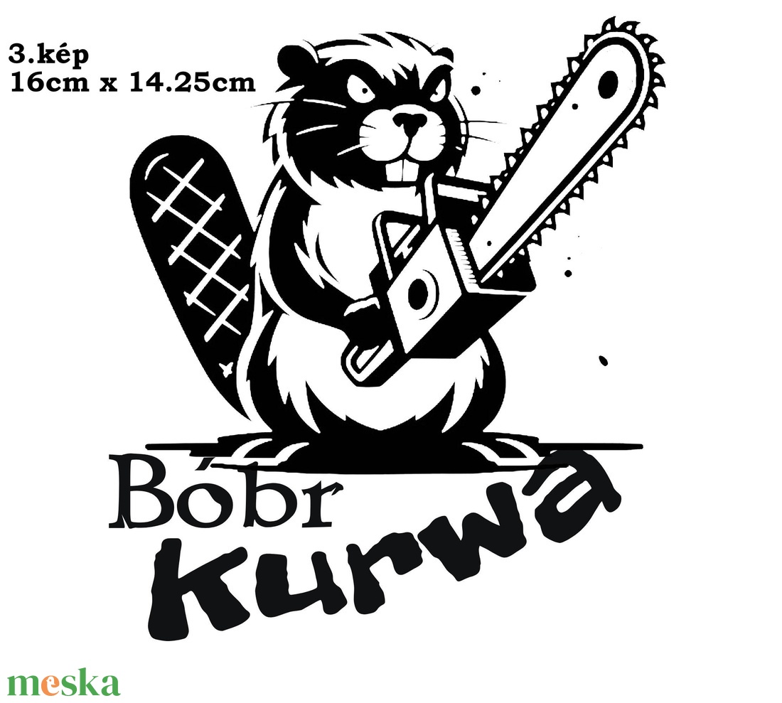 Bobr K.rwa autós matricák 1-4 - otthon & életmód - autó - autós matrica - Meska.hu