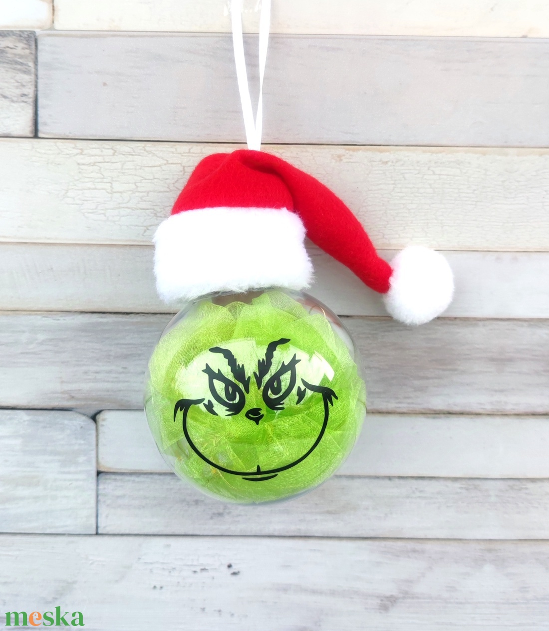 Grinch gömb - karácsony - karácsonyi lakásdekoráció - karácsonyfadíszek - Meska.hu Grinch gömb - karácsony - karácsonyi lakásdekoráció - karácsonyfadíszek - Meska.hu