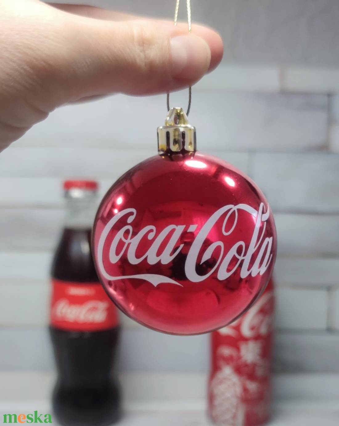 Coca Cola karácsonyi gömb fenyődísz - karácsony - karácsonyi lakásdekoráció - karácsonyfadíszek - Meska.hu