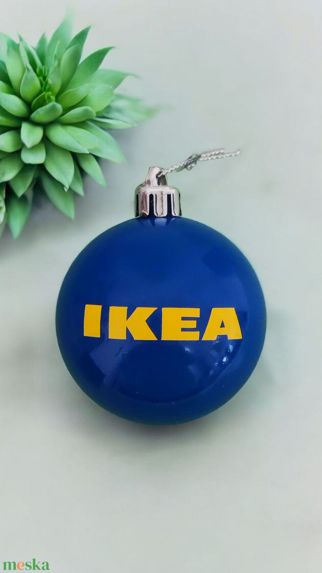 Karácsonyi gömb fenyődísz (IKEA) - karácsony - karácsonyi lakásdekoráció - karácsonyfadíszek - Meska.hu