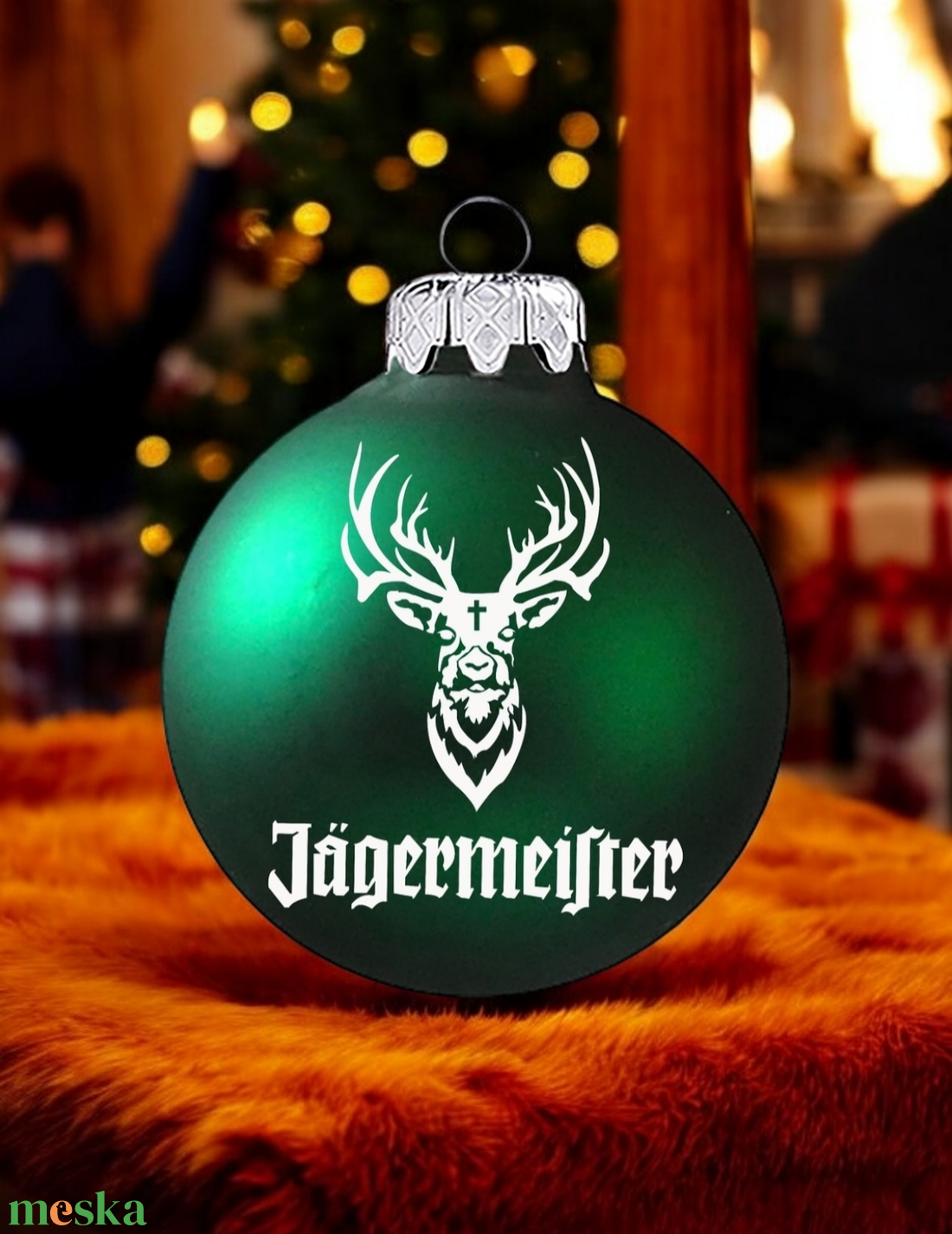 Jagermeister karácsonyi gömb - karácsony - karácsonyi lakásdekoráció - karácsonyfadíszek - Meska.hu