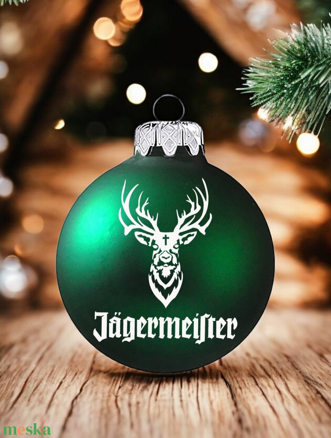 Jagermeister karácsonyi gömb - karácsony - karácsonyi lakásdekoráció - karácsonyfadíszek - Meska.hu