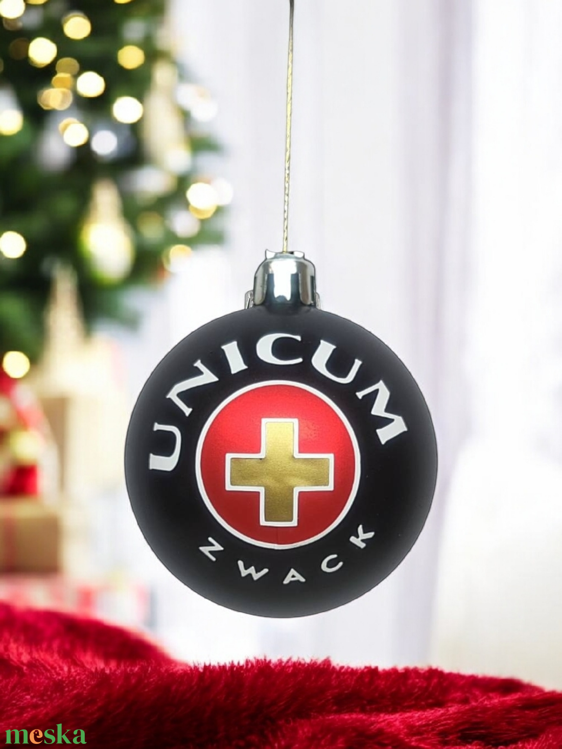 Unicum gömb fenyődísz ( műanyag gömb) - karácsony - karácsonyi lakásdekoráció - karácsonyfadíszek - Meska.hu