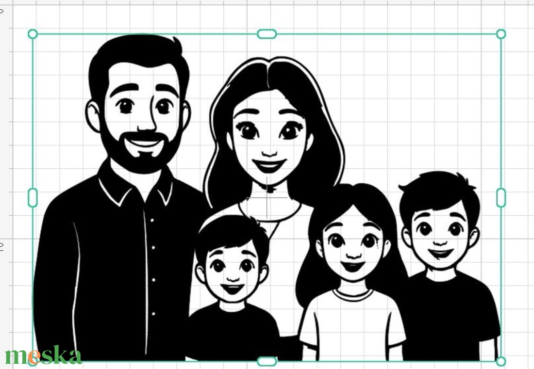 Családi autós matrica  - otthon & életmód - autó - autós matrica - Meska.hu